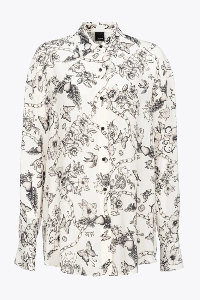 CAMICIA STAMPA TATTOO-Pinko-Camicie-Vittorio Citro Boutique