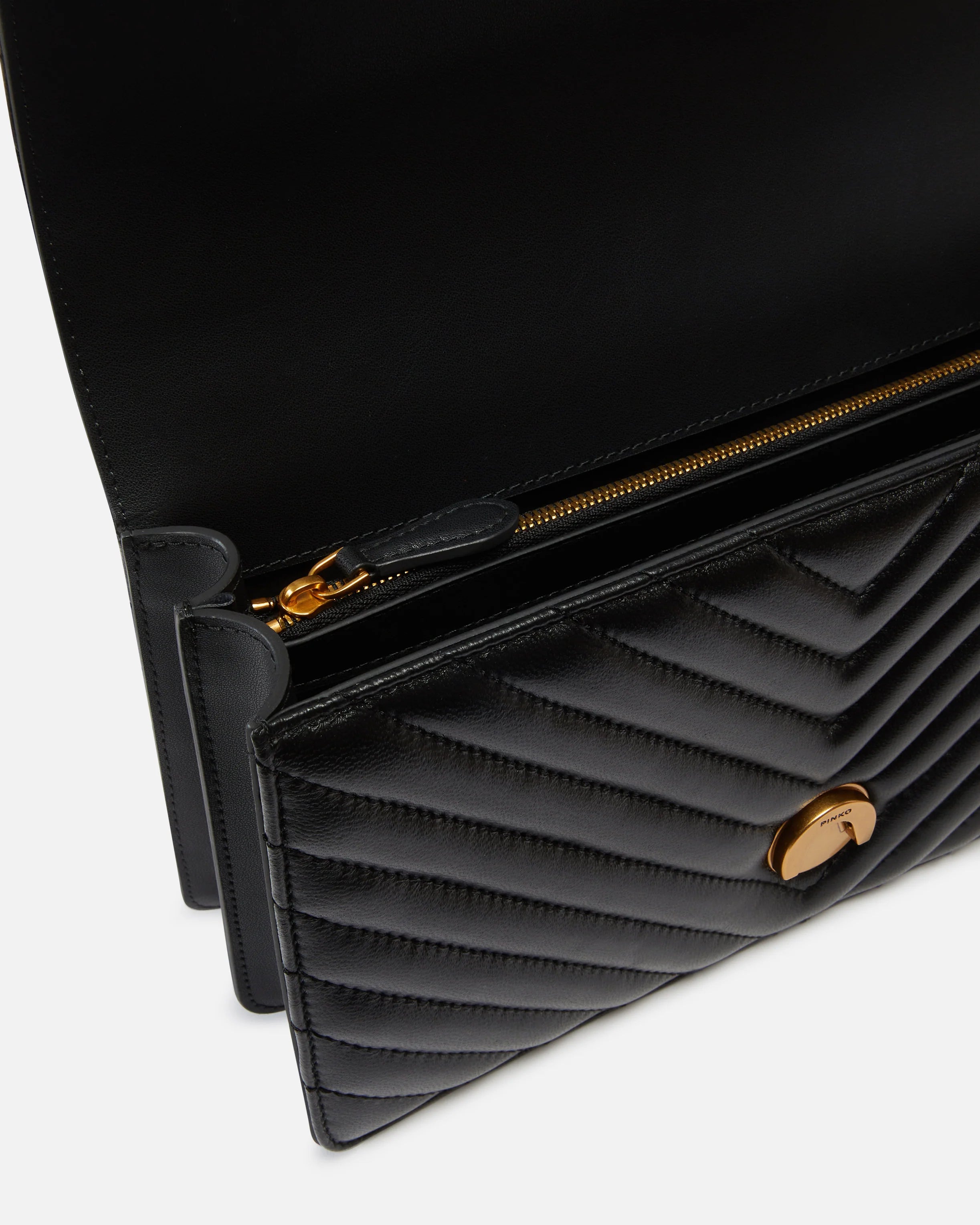 Love Bag in chevron quilted nappa leather