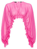 Carambola coprispalle con volant-Pinko-Top-Vittorio Citro Boutique