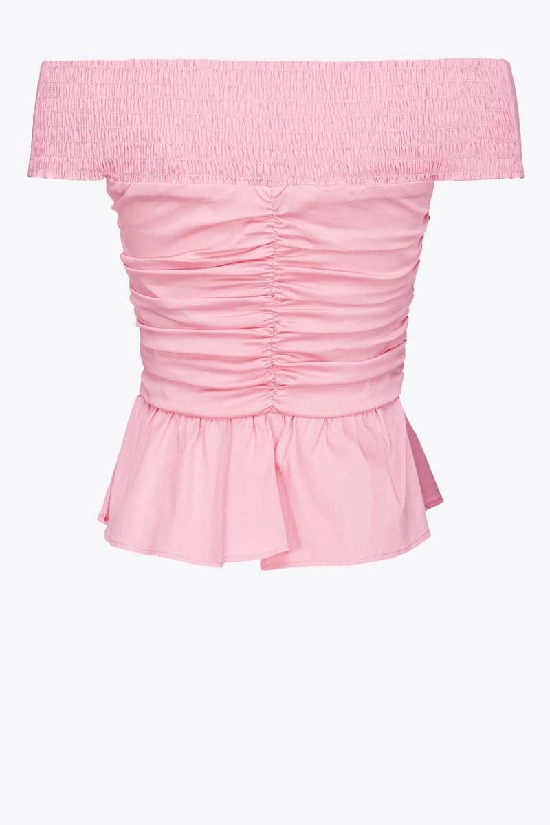 TOP POPELINE SPALLE SCOPERTE-Pinko-Top-Vittorio Citro Boutique