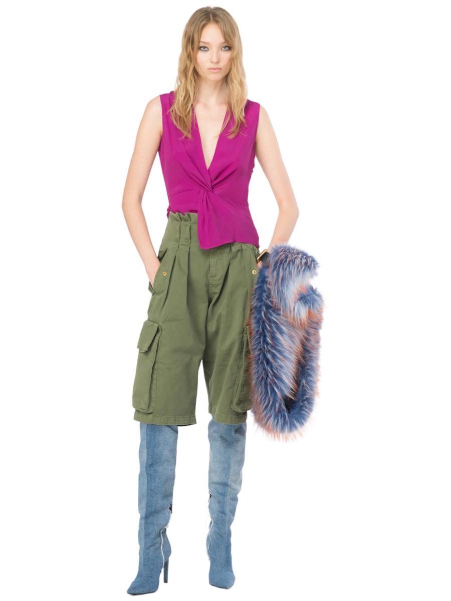 Sfasamento top scollo a V-Pinko-Top-Vittorio Citro Boutique