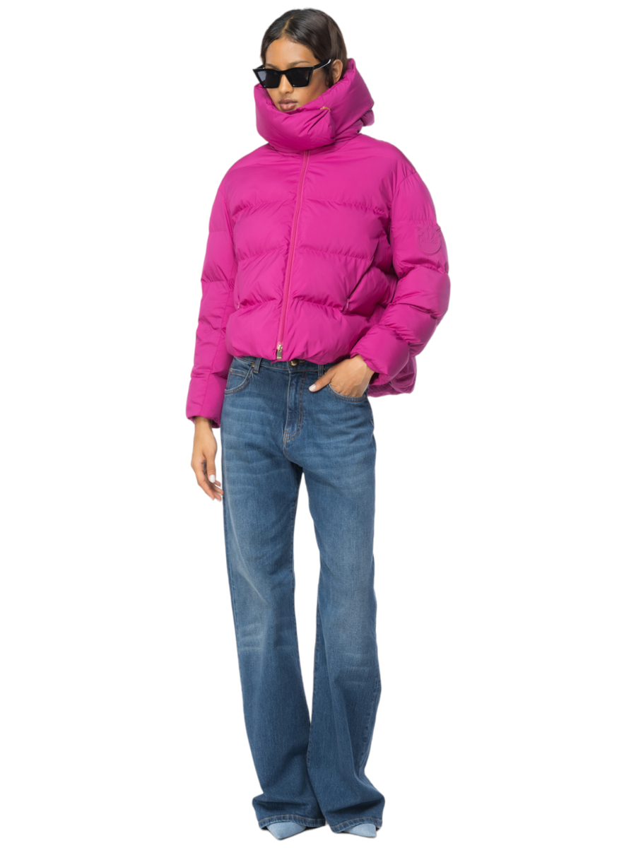 Pinko Giza Down Jacket with Hood in Technical Canvas – Vittorio Citro