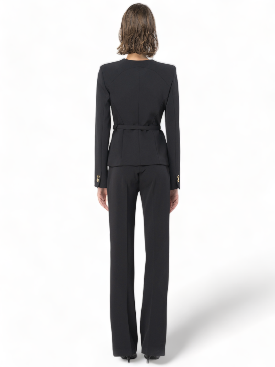 Megnone blazer elegante con cintura in crepe-Pinko-Giacche-Vittorio Citro Boutique