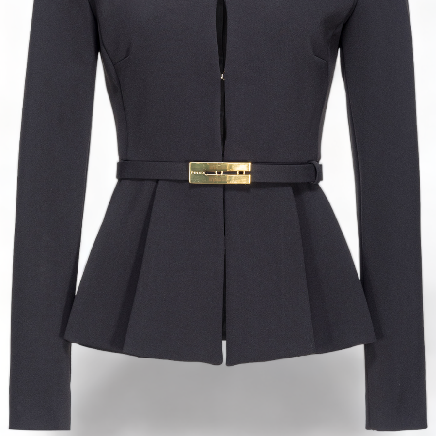 Megnone blazer elegante con cintura in crepe-Pinko-Giacche-Vittorio Citro Boutique