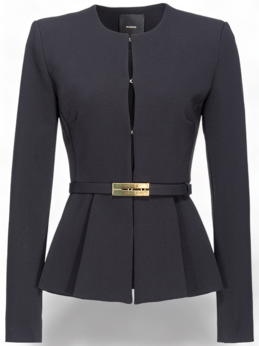Megnone blazer elegante con cintura in crepe-Pinko-Giacche-Vittorio Citro Boutique