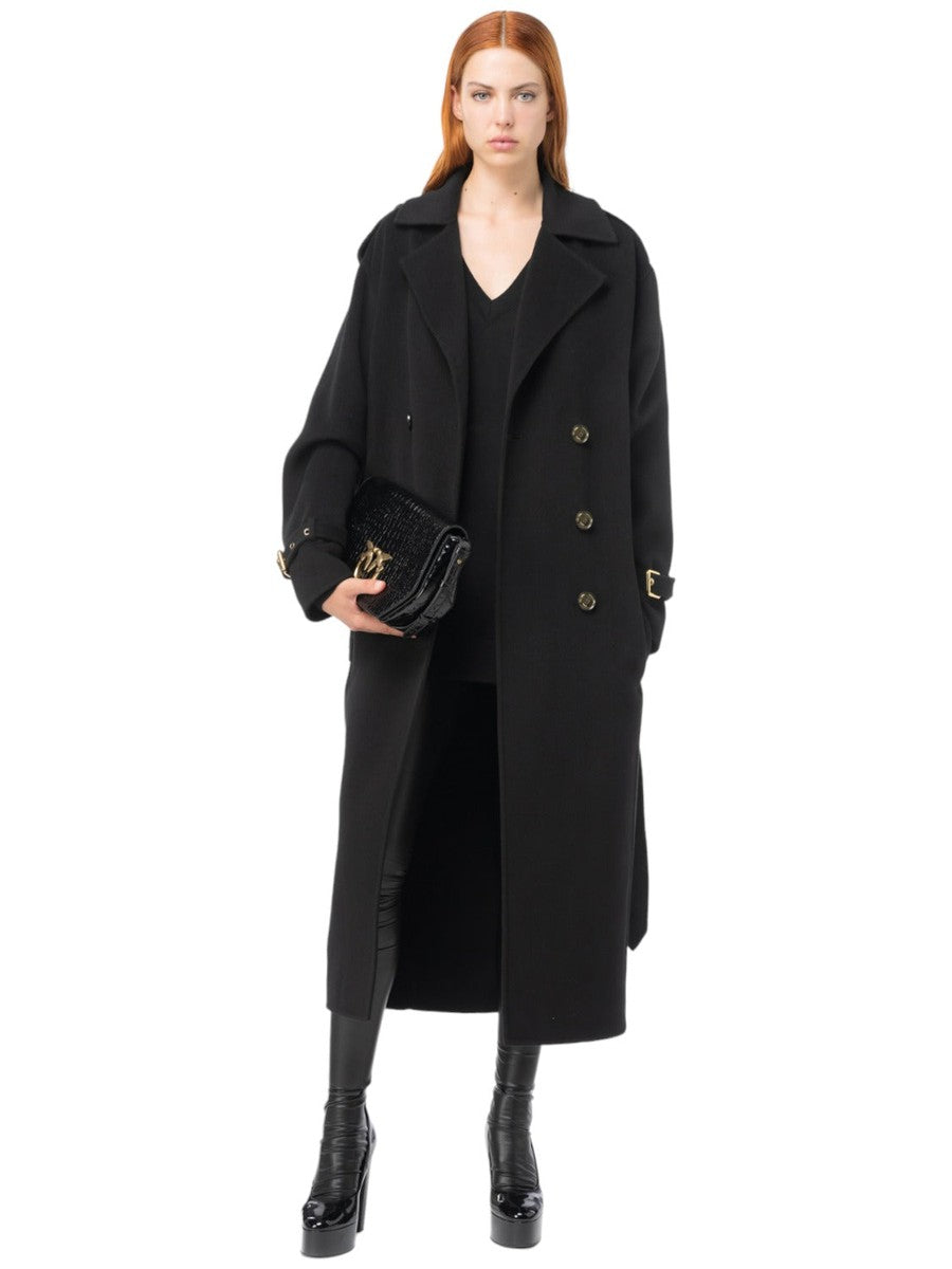 Testo trench in panno-Pinko-Cappotti-Vittorio Citro Boutique