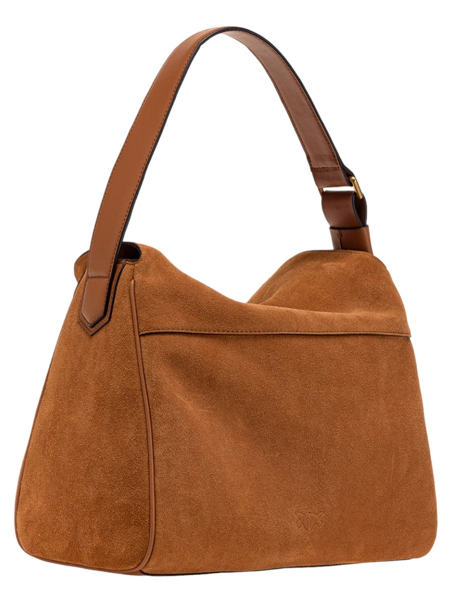 Big leaf bag hobo in suede-Pinko-Borse a spalla-Vittorio Citro Boutique