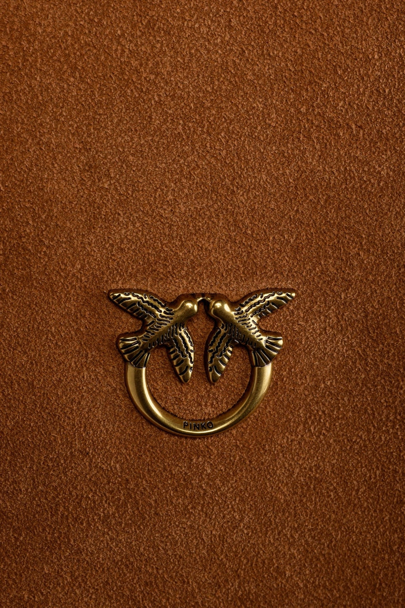 Big leaf bag hobo in suede-Pinko-Borse a spalla-Vittorio Citro Boutique