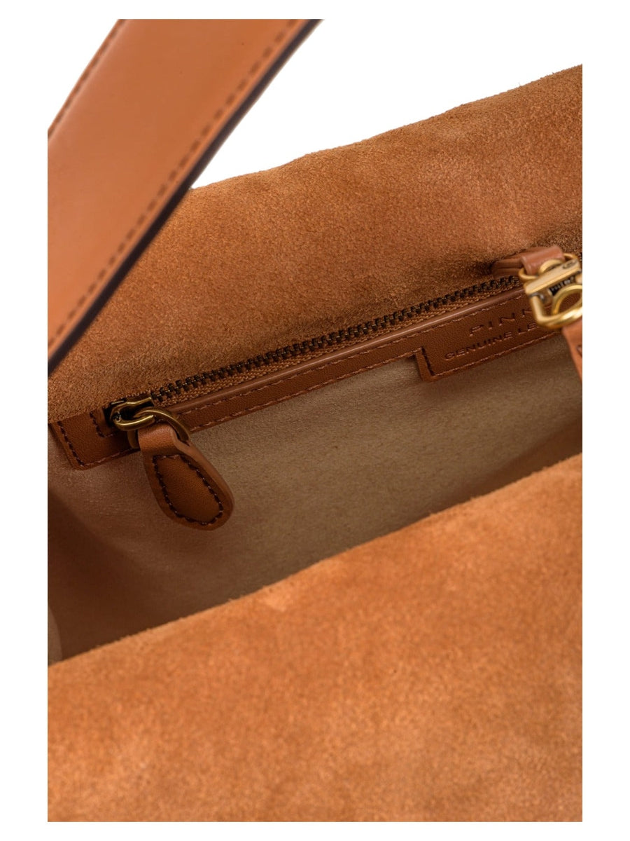 Big leaf bag hobo in suede-Pinko-Borse a spalla-Vittorio Citro Boutique