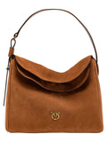 Big leaf bag hobo in suede-Pinko-Borse a spalla-Vittorio Citro Boutique