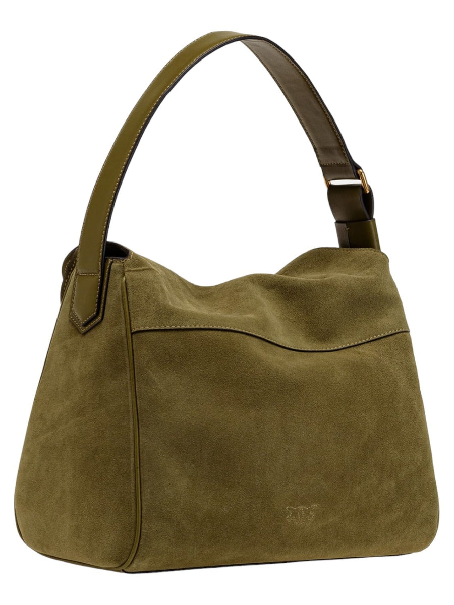 Big leaf bag hobo in suede-Pinko-Borse a spalla-Vittorio Citro Boutique