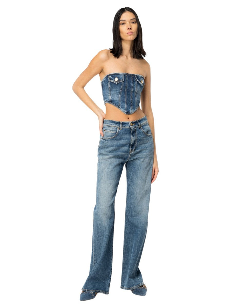 Jeans Wanda Wide leg-Pinko-Jeans-Vittorio Citro Boutique