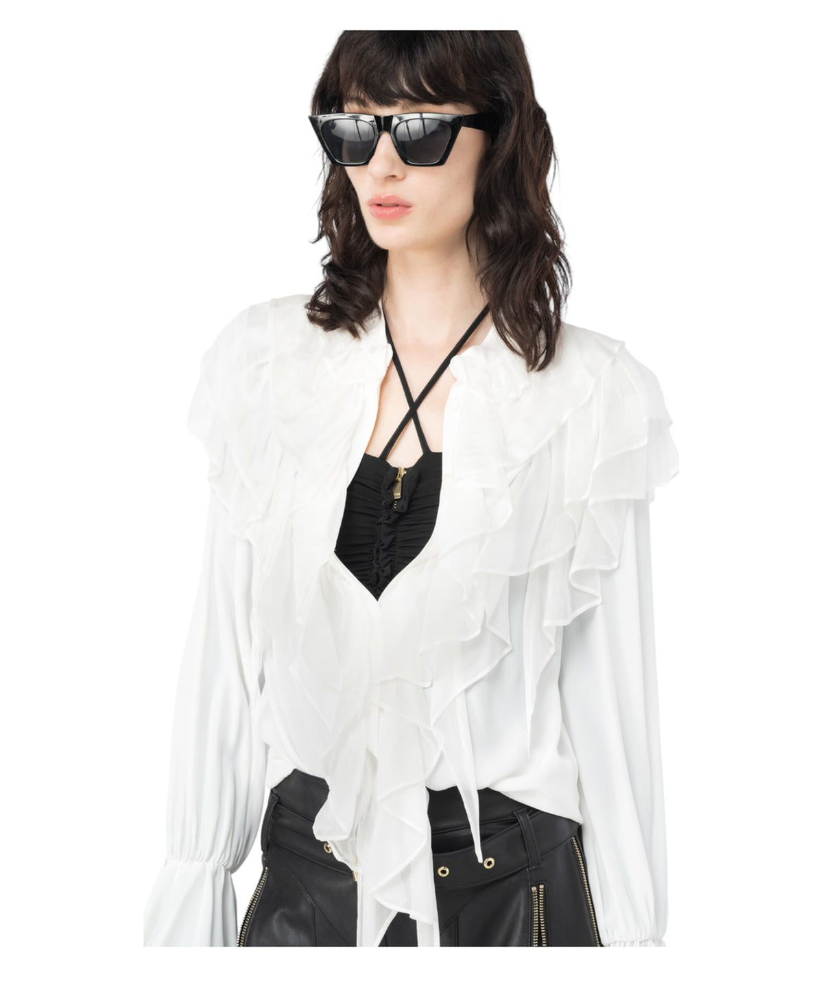 Raggio camicia con volants-Pinko-Camicie-Vittorio Citro Boutique