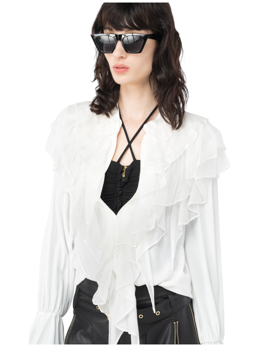 Raggio camicia con volants-Pinko-Camicie-Vittorio Citro Boutique