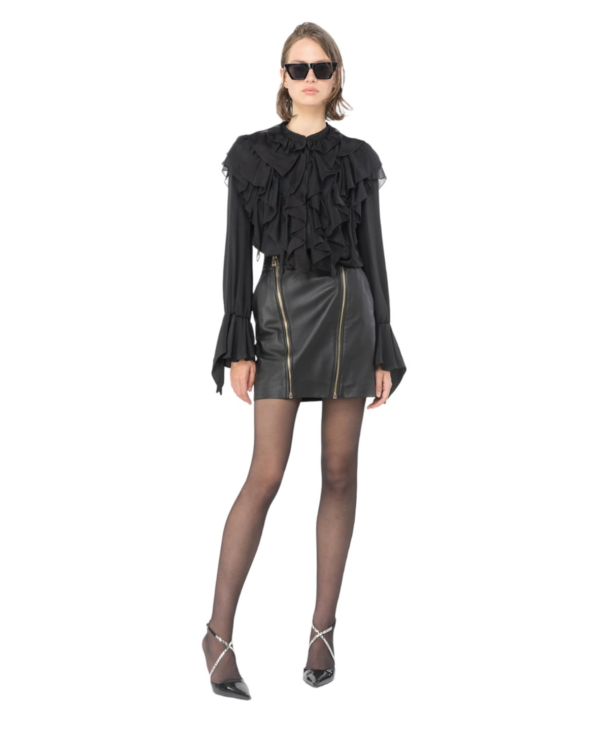 Raggio camicia con volants-Pinko-Camicie-Vittorio Citro Boutique