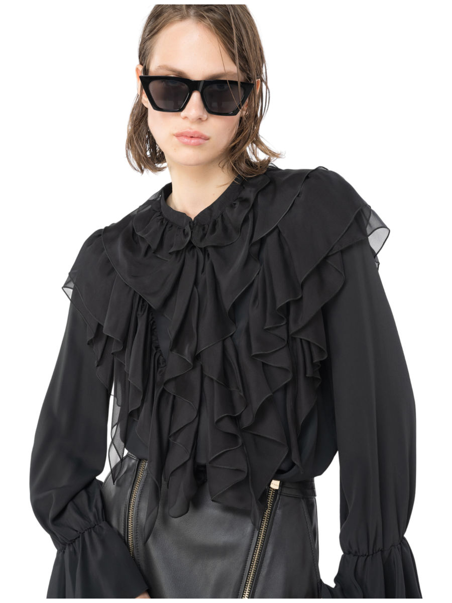 Raggio camicia con volants-Pinko-Camicie-Vittorio Citro Boutique