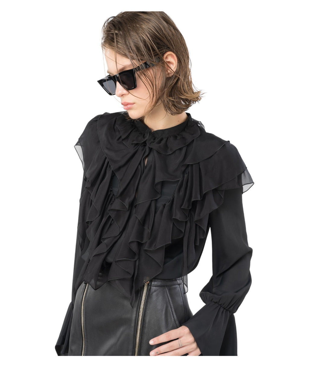 Raggio camicia con volants-Pinko-Camicie-Vittorio Citro Boutique