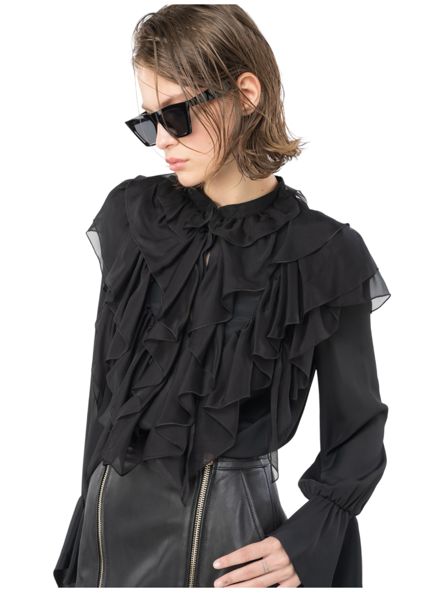 Raggio camicia con volants-Pinko-Camicie-Vittorio Citro Boutique