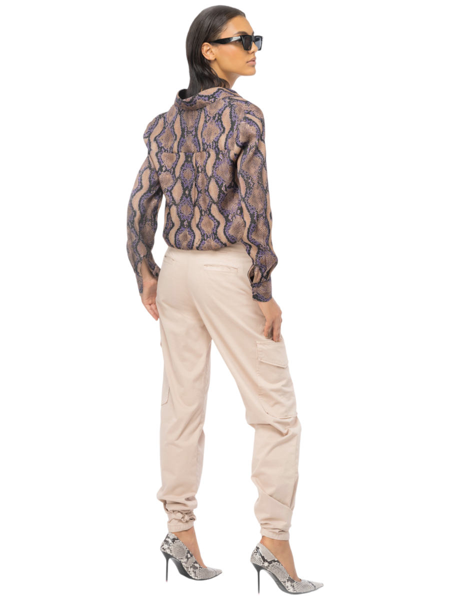 Coperto Pantalone in raso stetch-Pinko-Pantaloni-Vittorio Citro Boutique