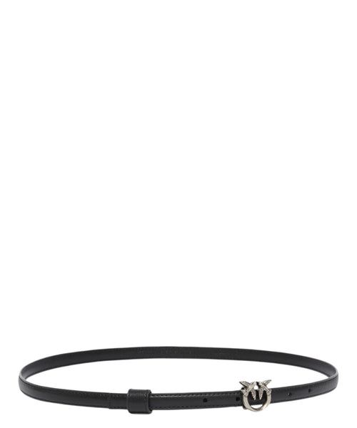 Cintura Sottile Love Birds in Pelle 1 cm