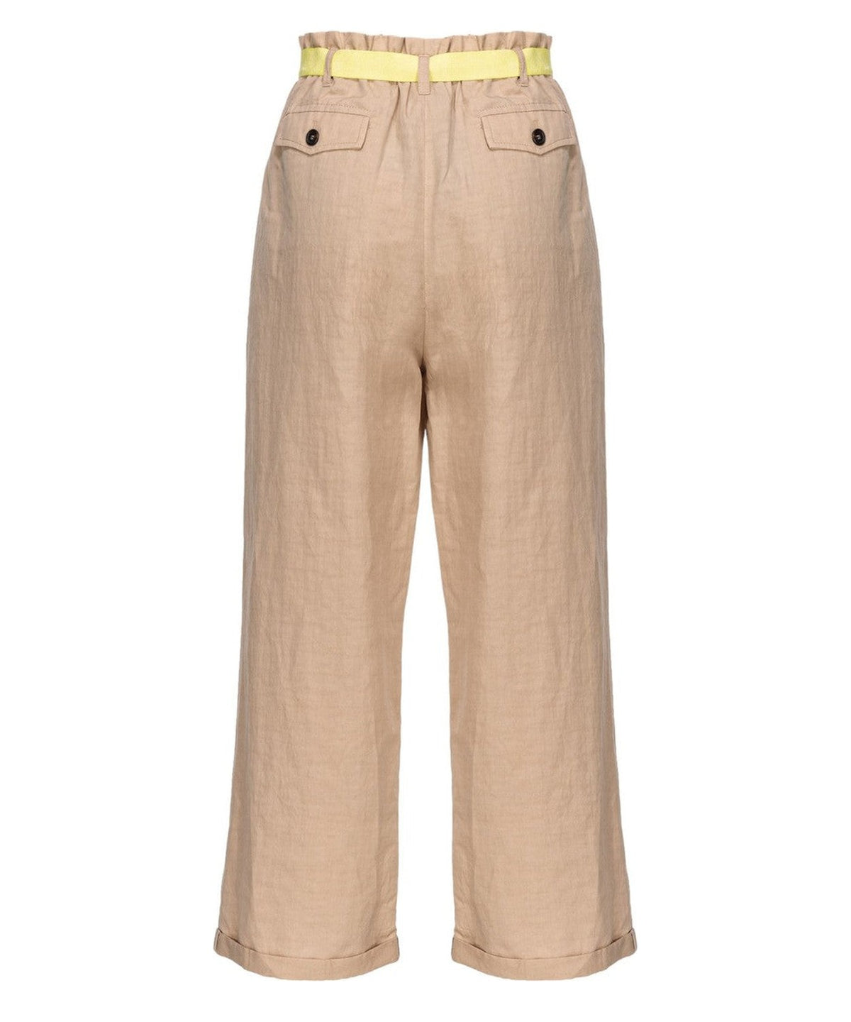 Pantaloni Rudy in Lino Fiammato-Pinko-Pantaloni-Vittorio Citro Boutique