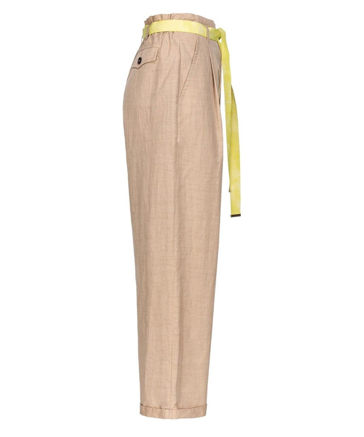Pantaloni Rudy in Lino Fiammato-Pinko-Pantaloni-Vittorio Citro Boutique