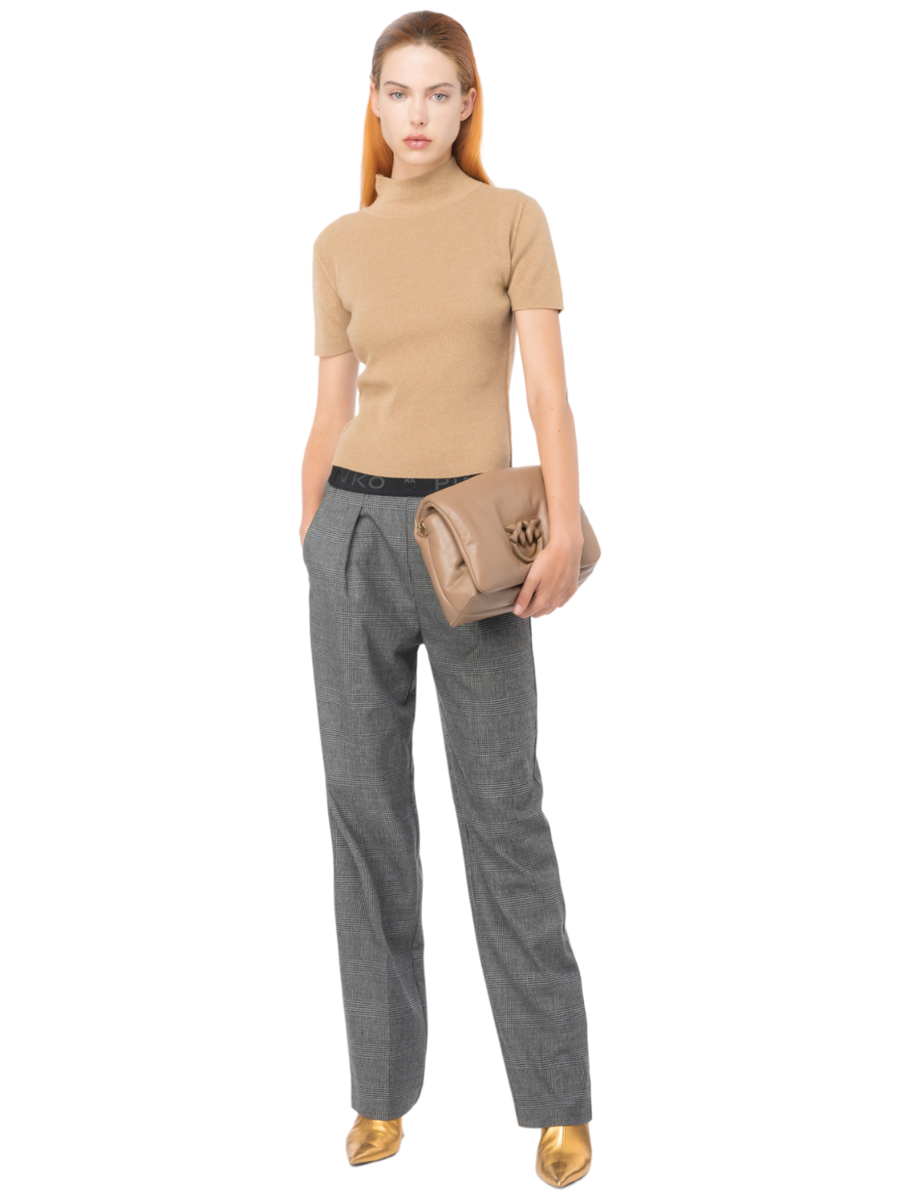 Palma pantaloni principe di galles-Pinko-Pantaloni-Vittorio Citro Boutique