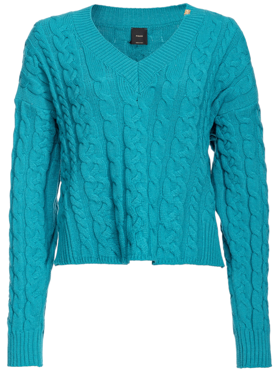 Cervo maglioncino a trecce-Pinko-Maglieria-Vittorio Citro Boutique