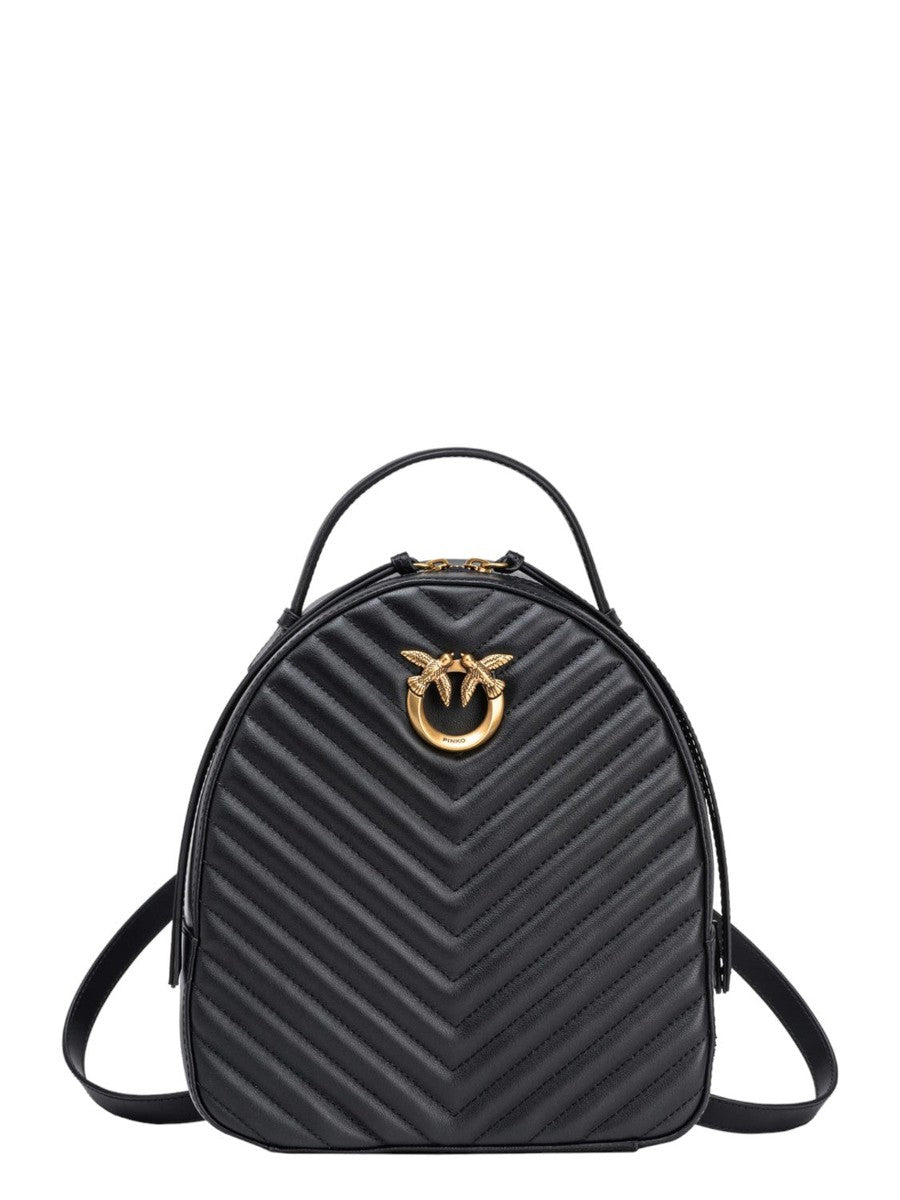 Zaino Love Backpack in Pelle Nappata Trapuntata-Pinko-Zaini-Vittorio Citro Boutique