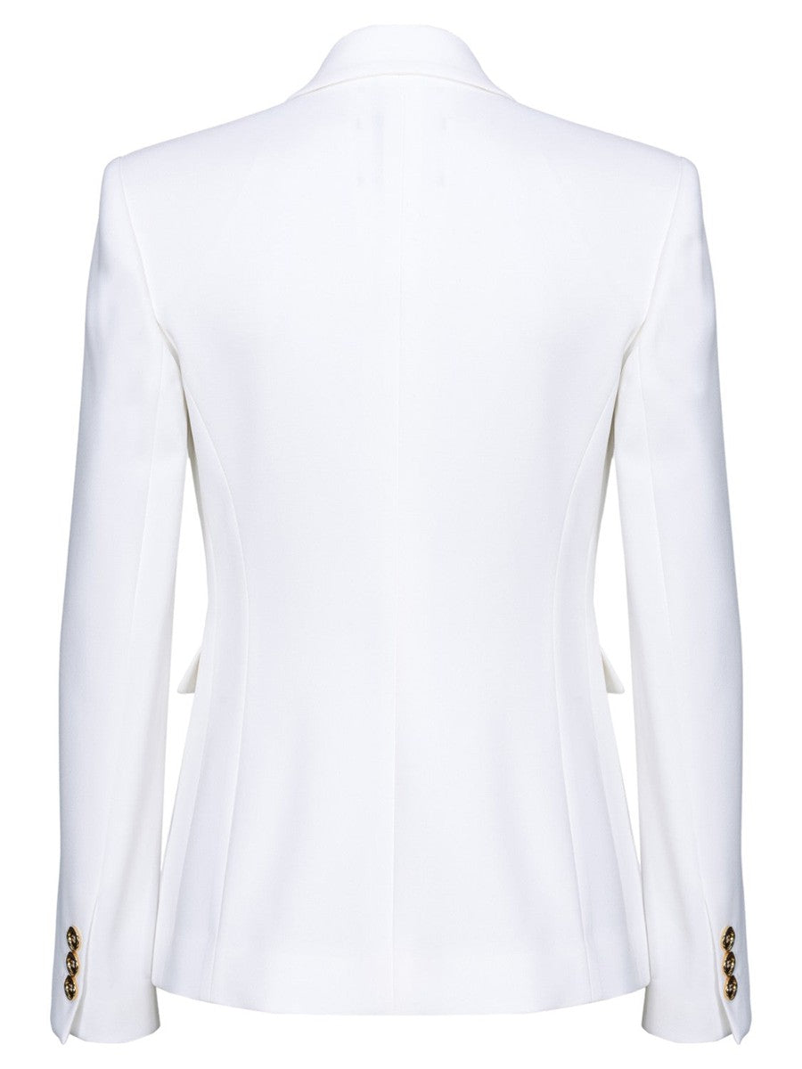 Blazer Doppiopetto Granato con Bottoni in Metallo-Pinko-Giacche-Vittorio Citro Boutique