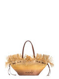 Extra Pagoda Shopper in Rafia Sfumata-Pinko-Borse a spalla-Vittorio Citro Boutique