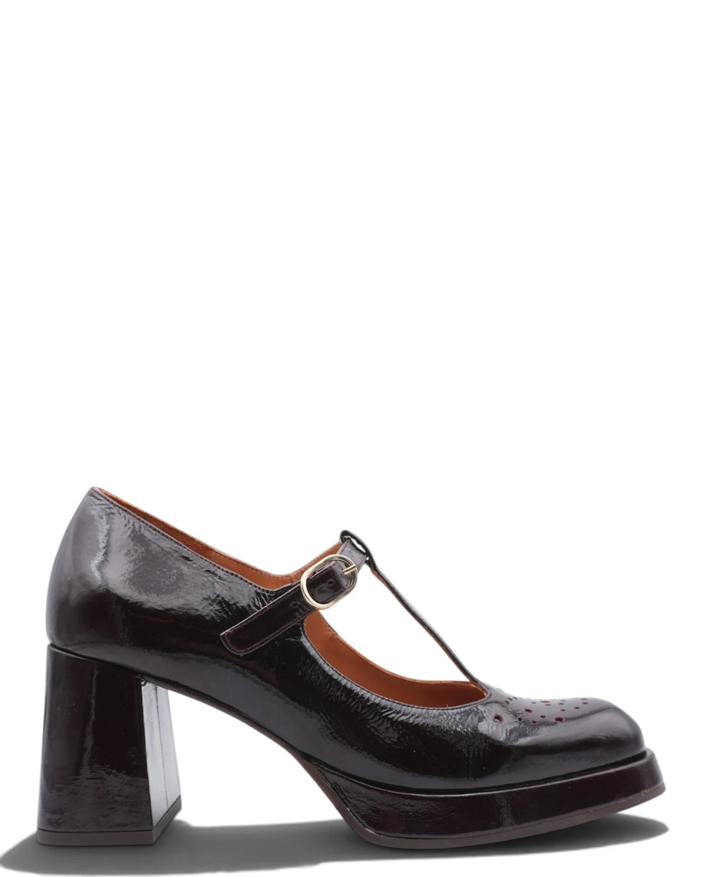 Buty damskie Chie Mihara Kayla ze skóry w kolorze burgundowym