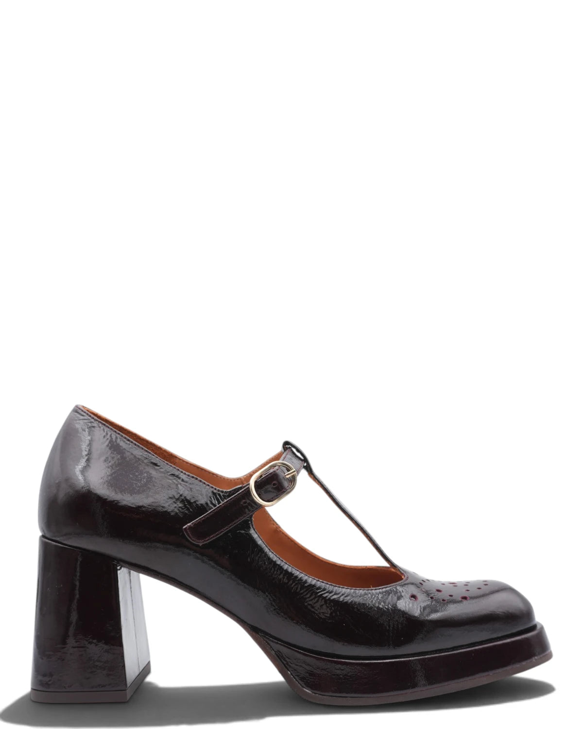 Buty damskie Chie Mihara Kayla ze skóry w kolorze burgundowym