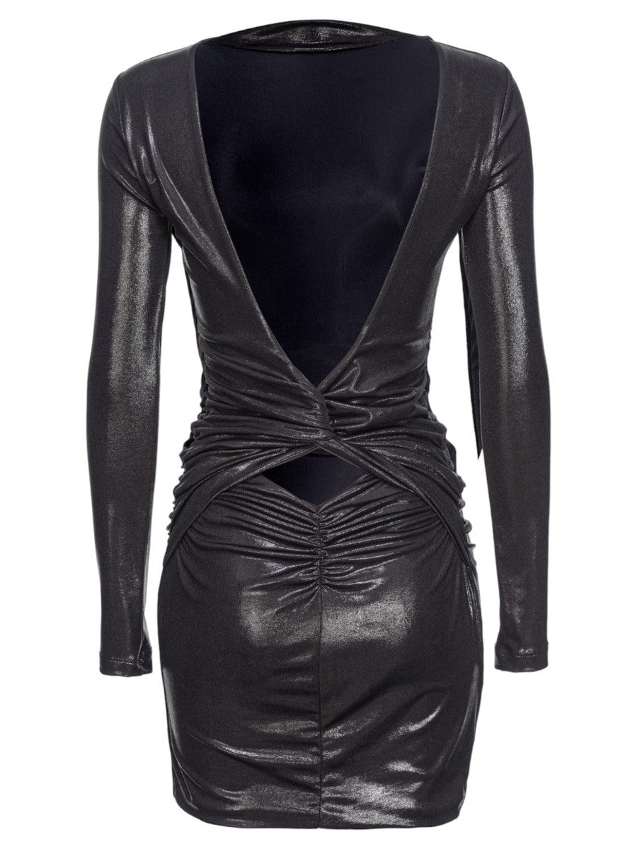 Vulcaia mini abito laminato-Pinko-Abiti-Vittorio Citro Boutique