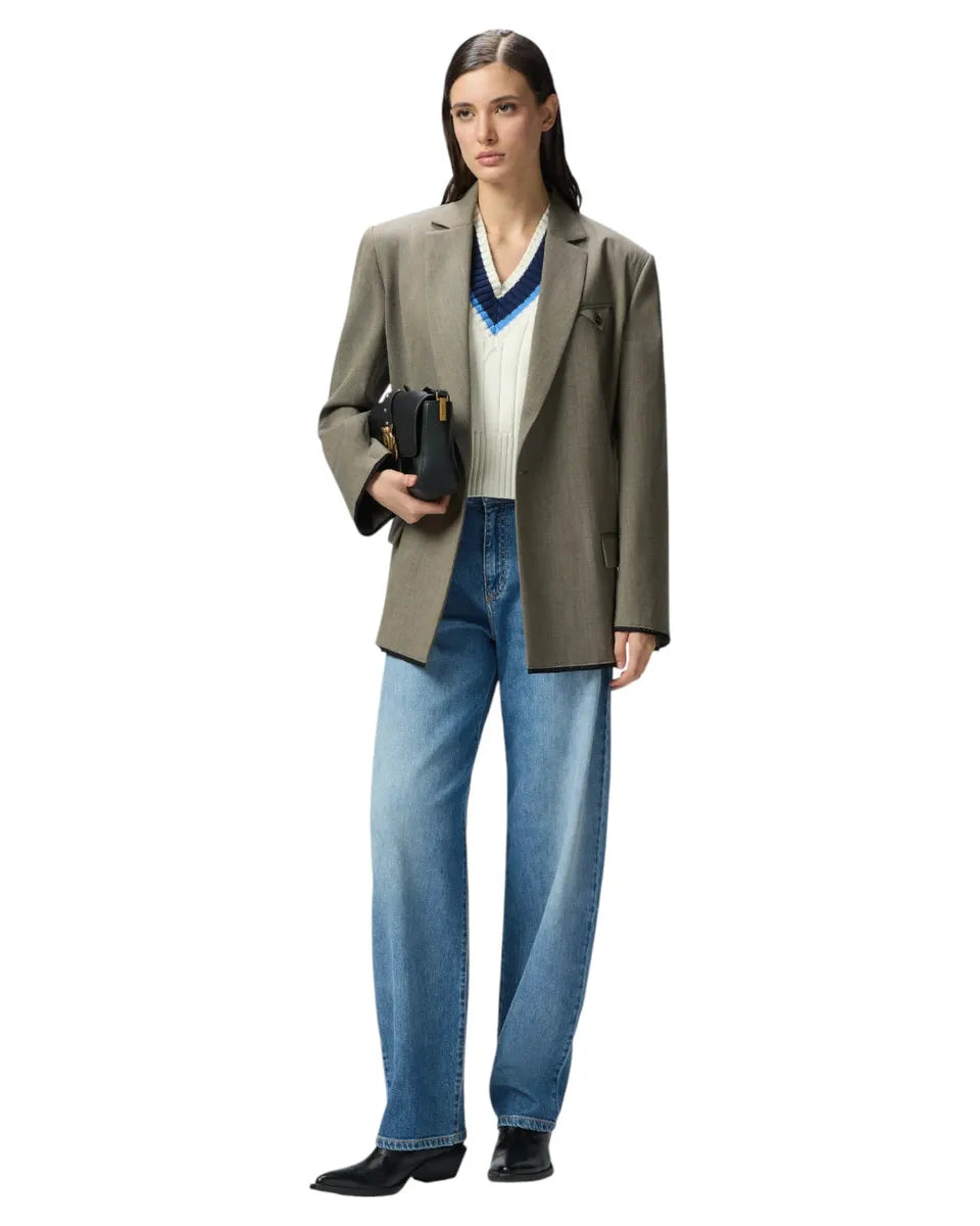 Jeans Balloon Fit a Vita Alta Golden Wash in Denim Stretch-Pinko-Jeans-Vittorio Citro Boutique