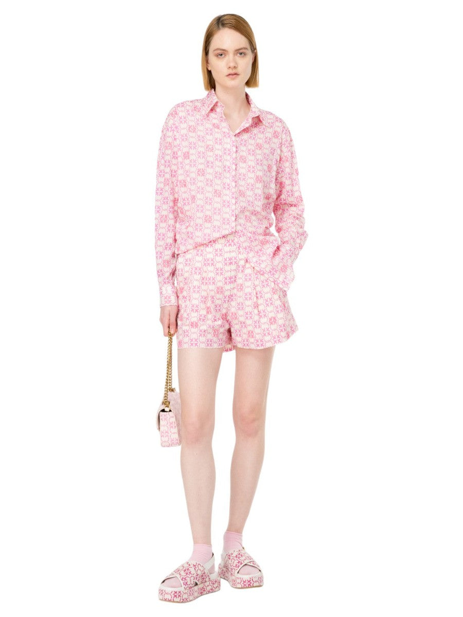 Camicia Cureti in Mussola Monogram Ricamata-Pinko-Camicie-Vittorio Citro Boutique