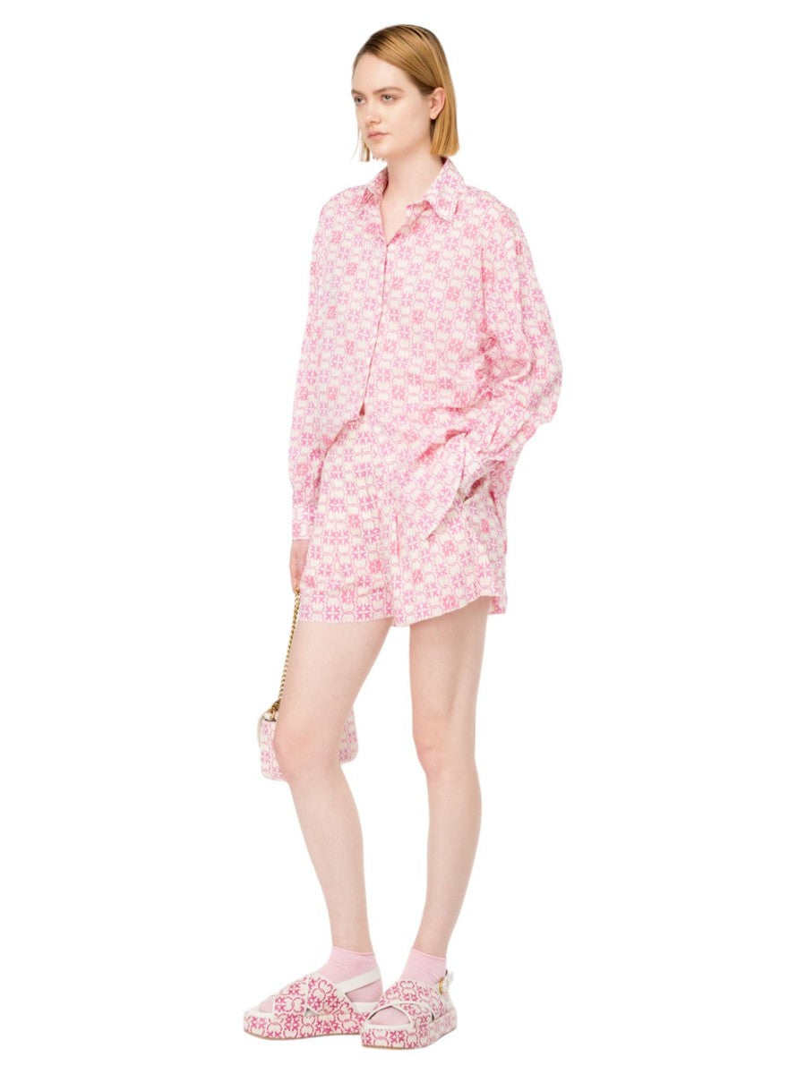 Camicia Cureti in Mussola Monogram Ricamata-Pinko-Camicie-Vittorio Citro Boutique