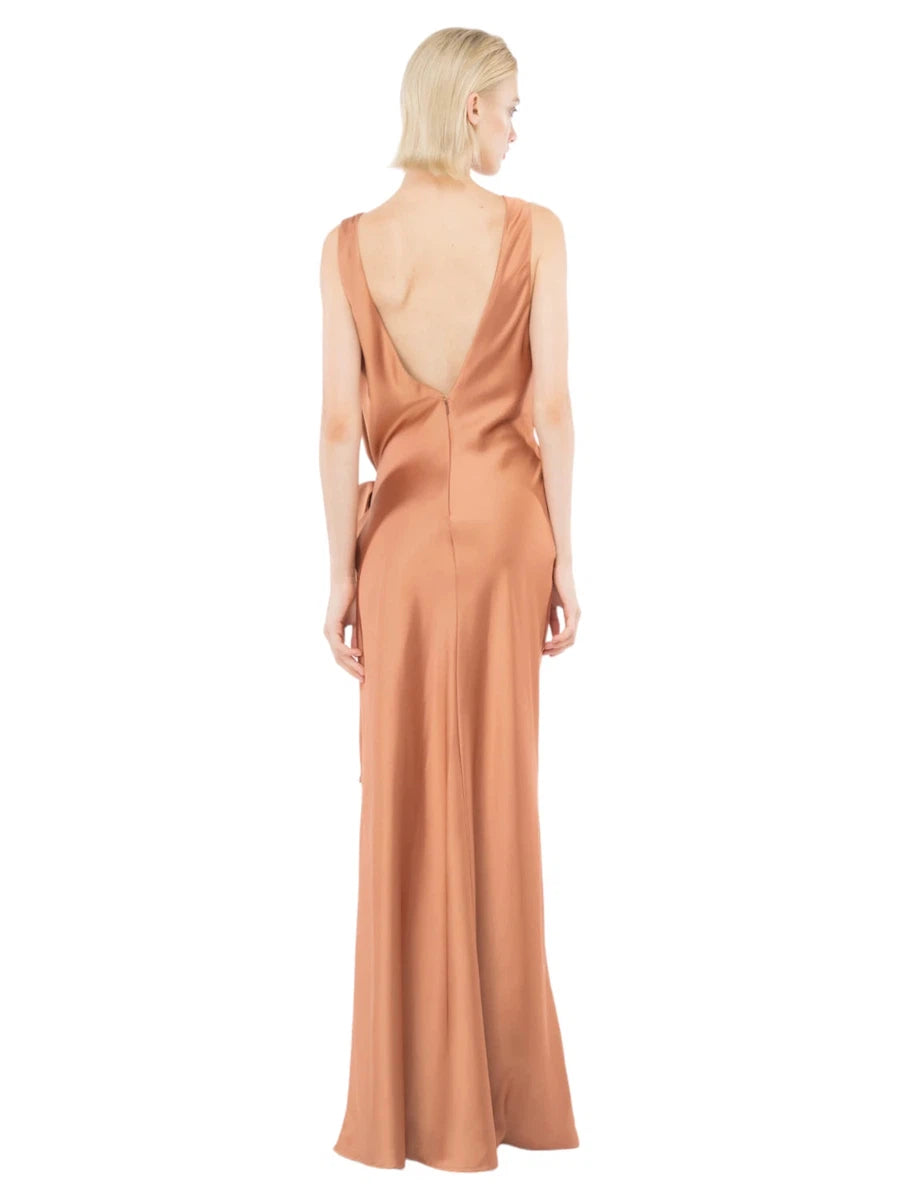 Abito Svasato Volpicella con Scollo a V-Abiti-Pinko-Vittorio Citro Boutique