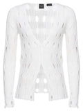 Cardigan in maglia traforata Havana-Pinko-Maglieria-Vittorio Citro Boutique