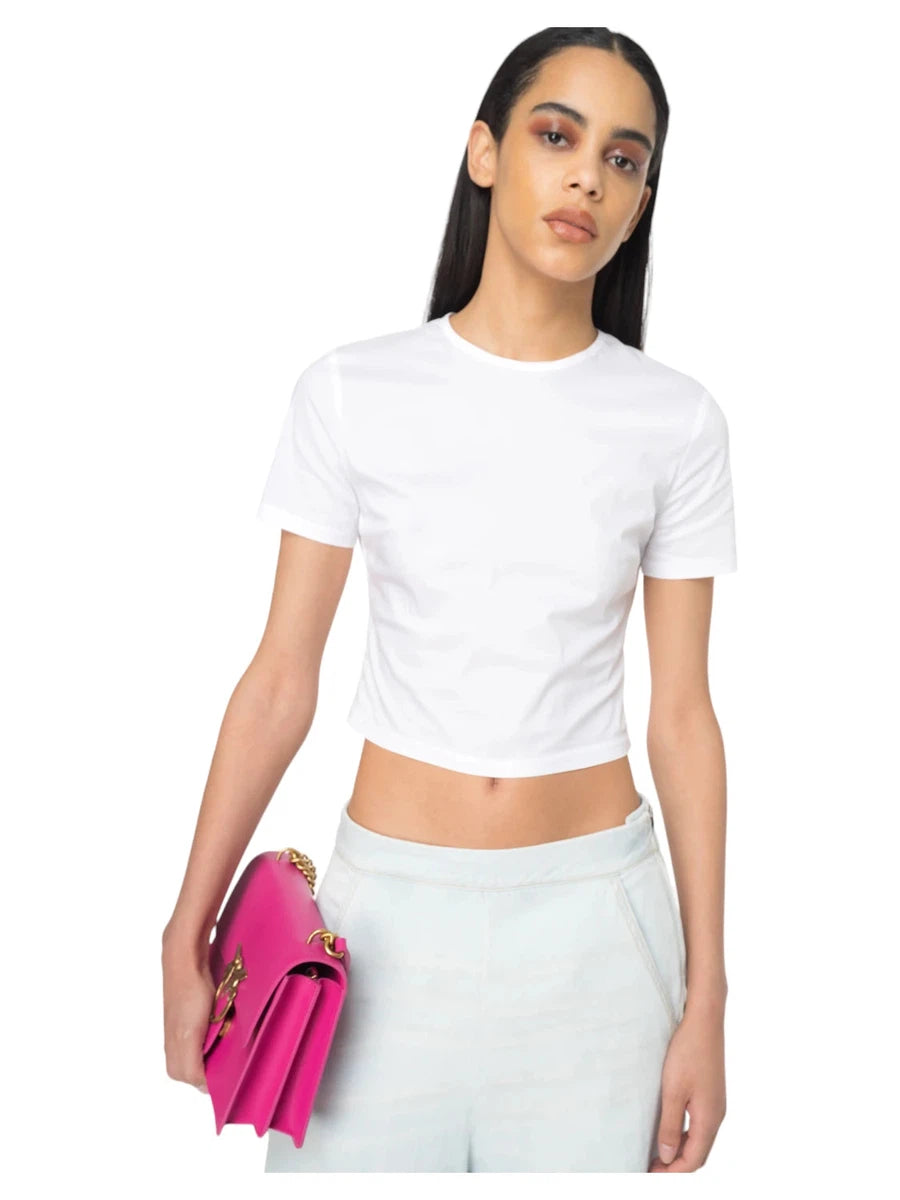 Top Wanted in Tecno Popeline-Pinko-T-shirt-Vittorio Citro Boutique