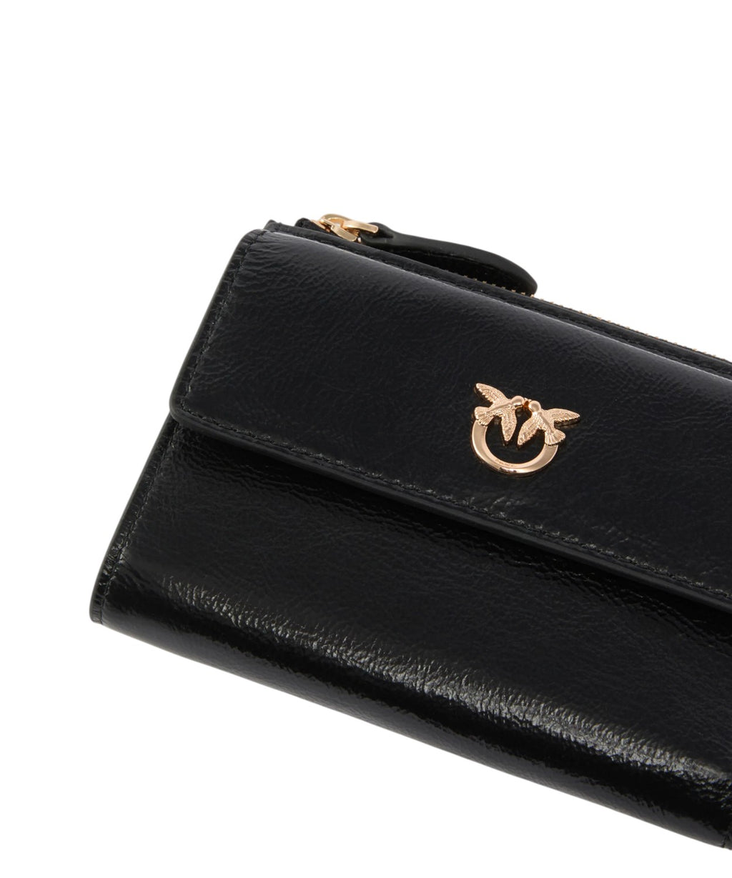 Portafoglio Shiny con Logo Love Birds