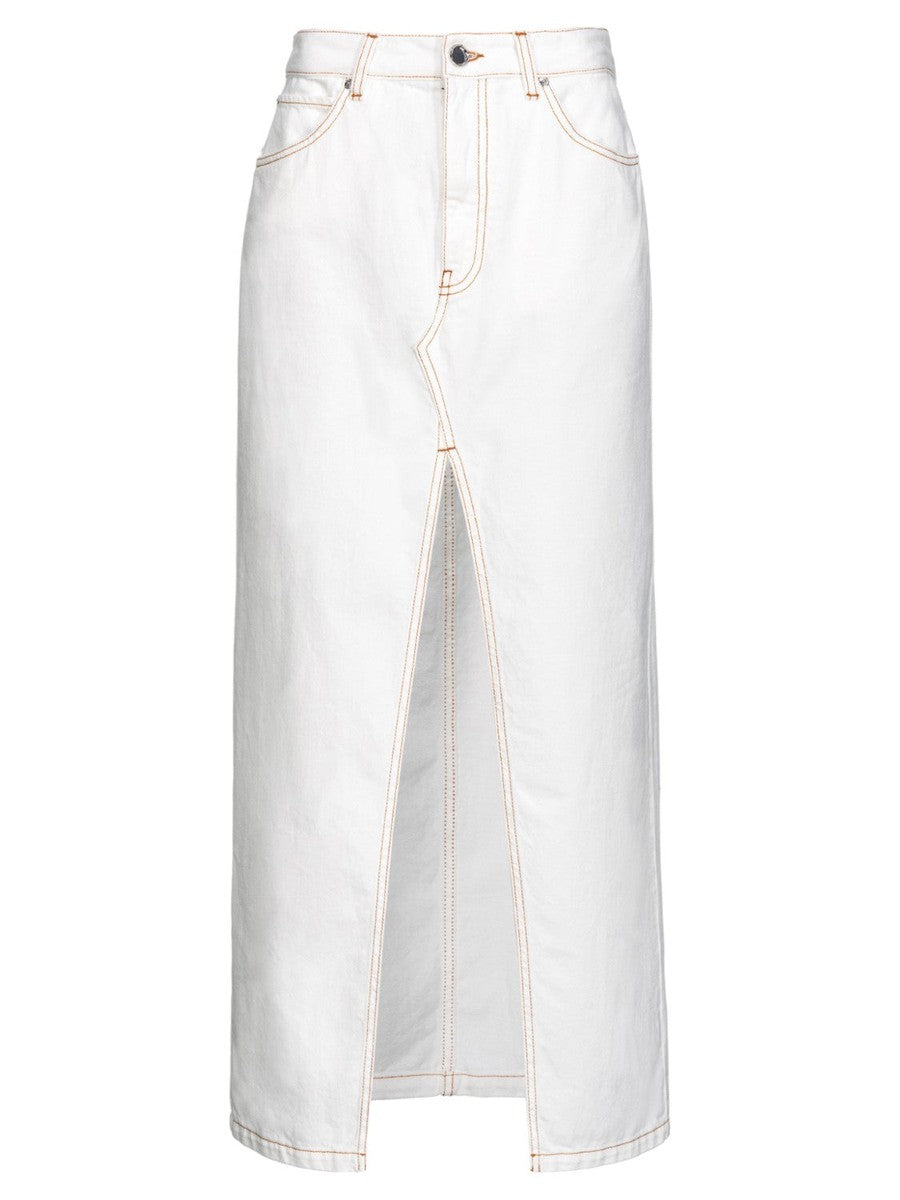 Maxi Gonna "Riders" con Ricamo Tribale e Spacco Centrale-Pinko-Gonne-Vittorio Citro Boutique