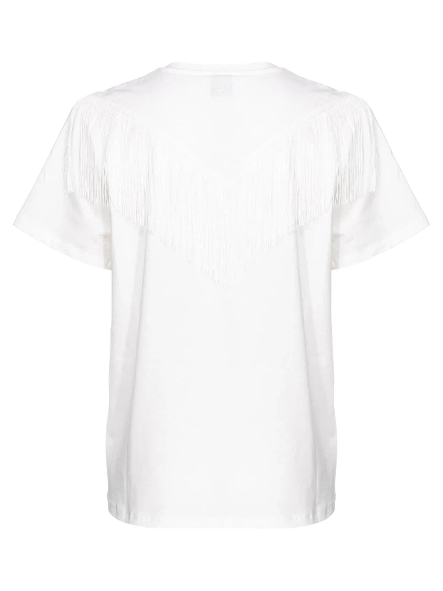 T-shirt Under World con Frange-Pinko-T-shirt-Vittorio Citro Boutique