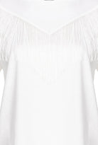Twilight T-Shirt Smanicata con Frange-Pinko-T-shirt-Vittorio Citro Boutique