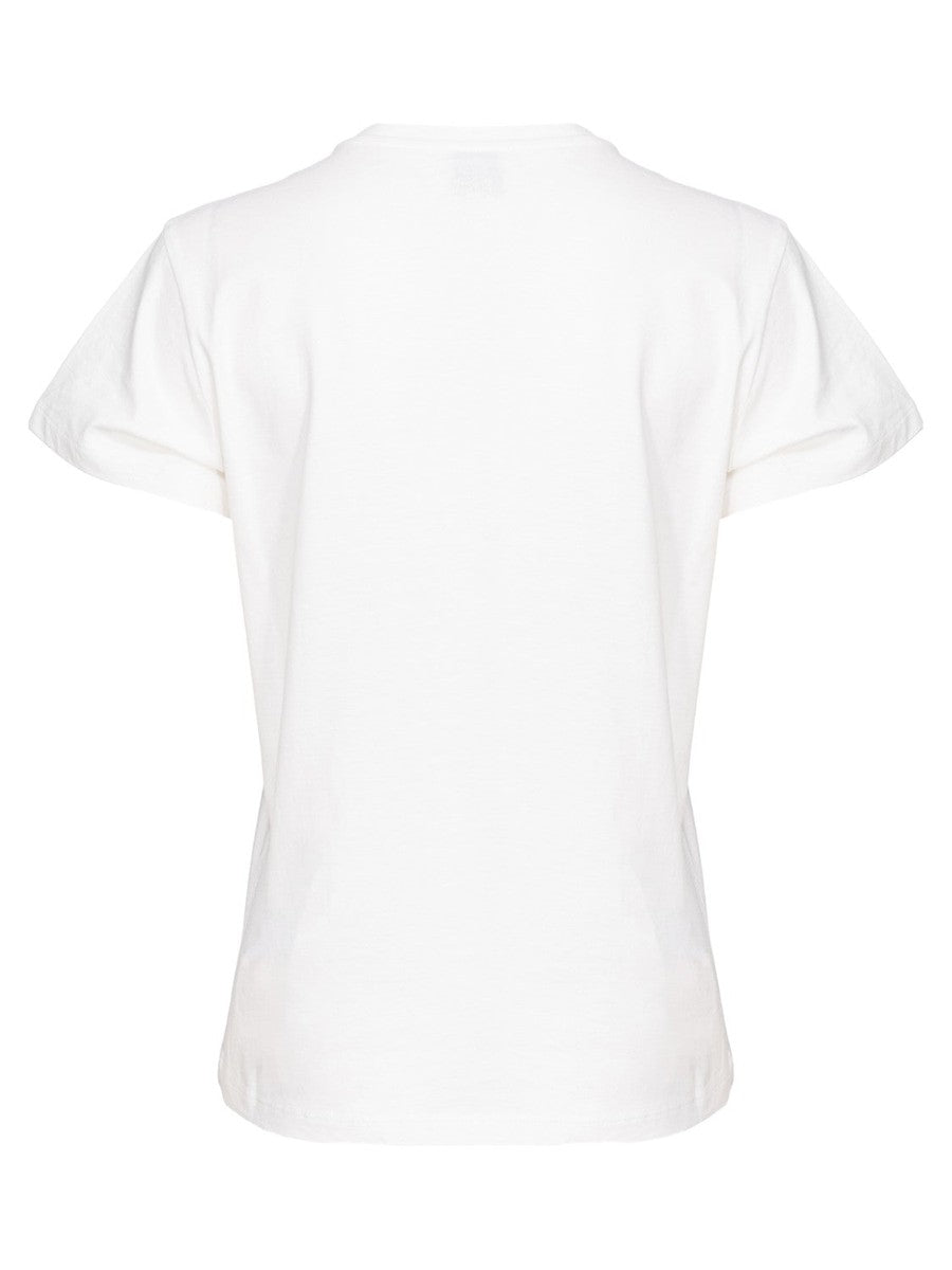 T-Shirt "Vanilla Sky" con Ricamo Rodeo-Pinko-T-shirt-Vittorio Citro Boutique