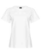 T-Shirt "Vanilla Sky" con Ricamo Rodeo-Pinko-T-shirt-Vittorio Citro Boutique
