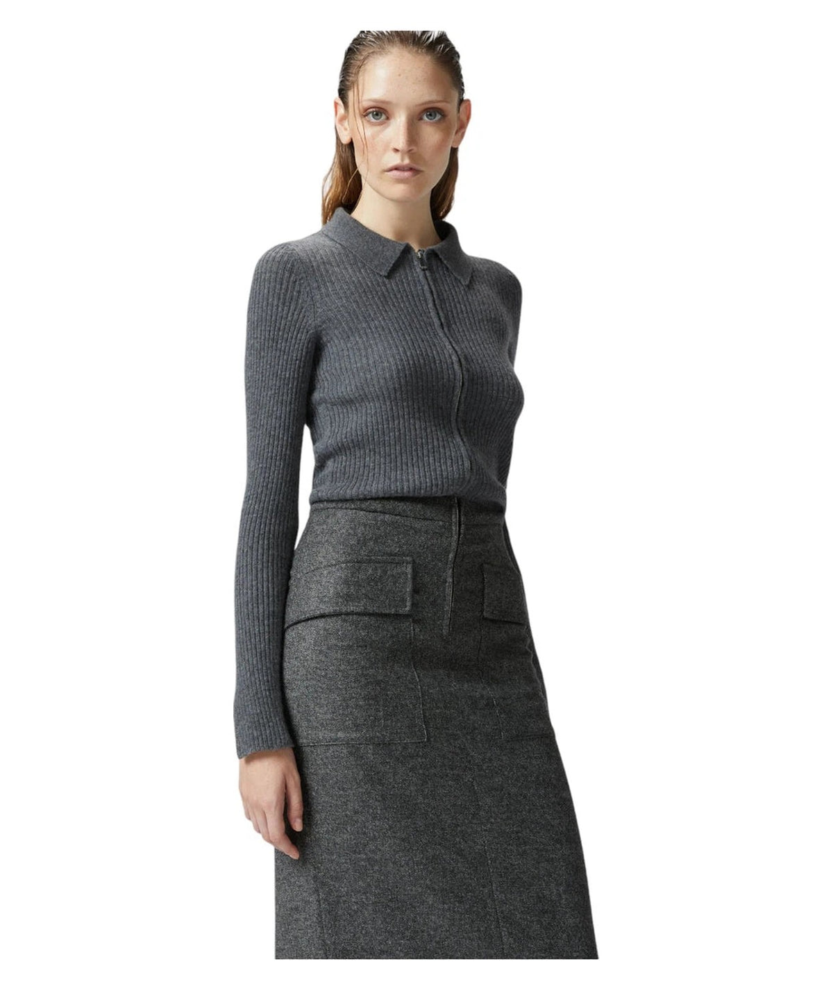 Abito effetto due pezzi maglia e gonna-Pinko-Abiti-Vittorio Citro Boutique