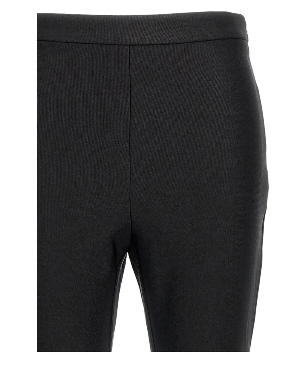 Pantaloni dritti Poe nero con piega stirata-Pinko-Pantaloni-Vittorio Citro Boutique
