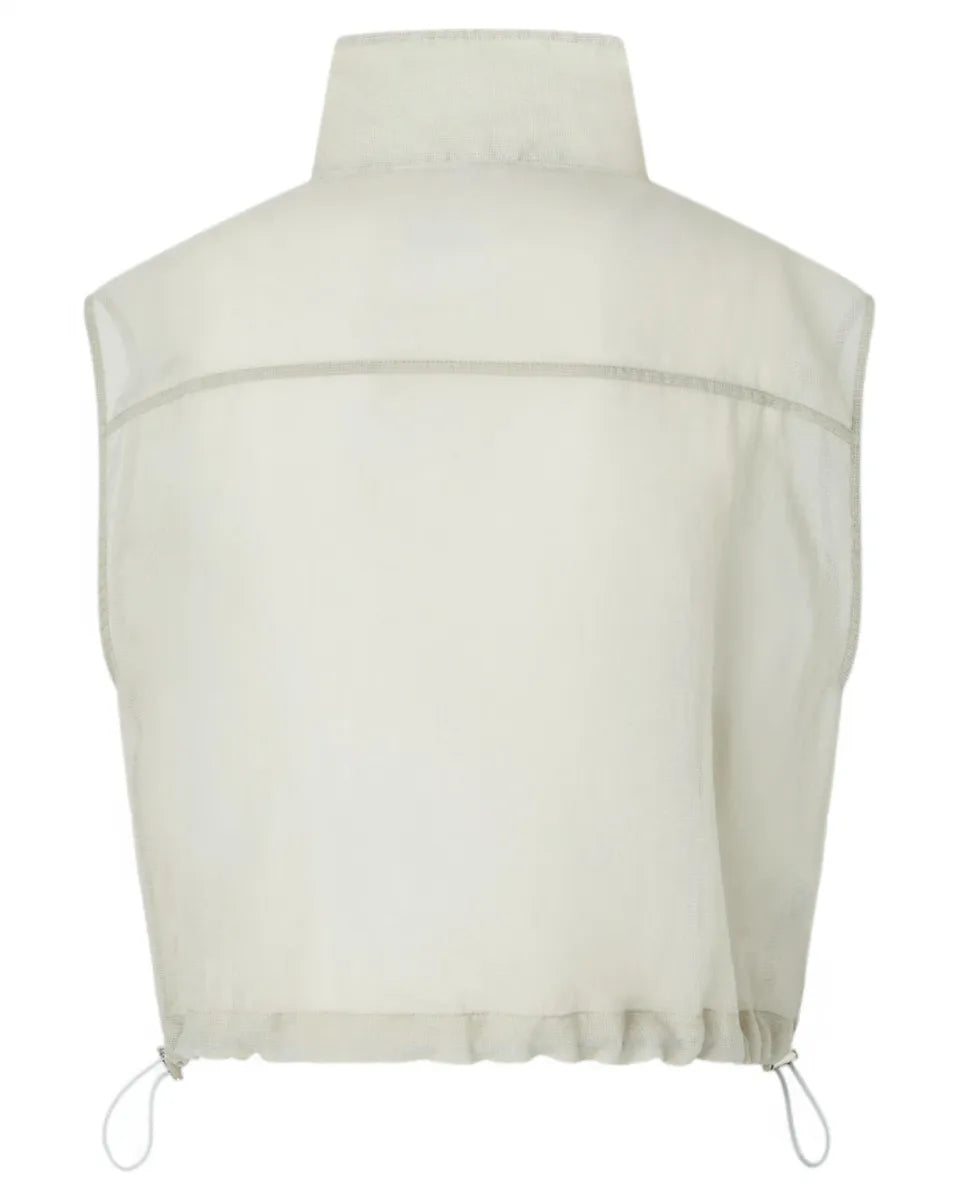 Gilet Smanicato in Tessuto Ripstop-Pinko-Gilet-Vittorio Citro Boutique