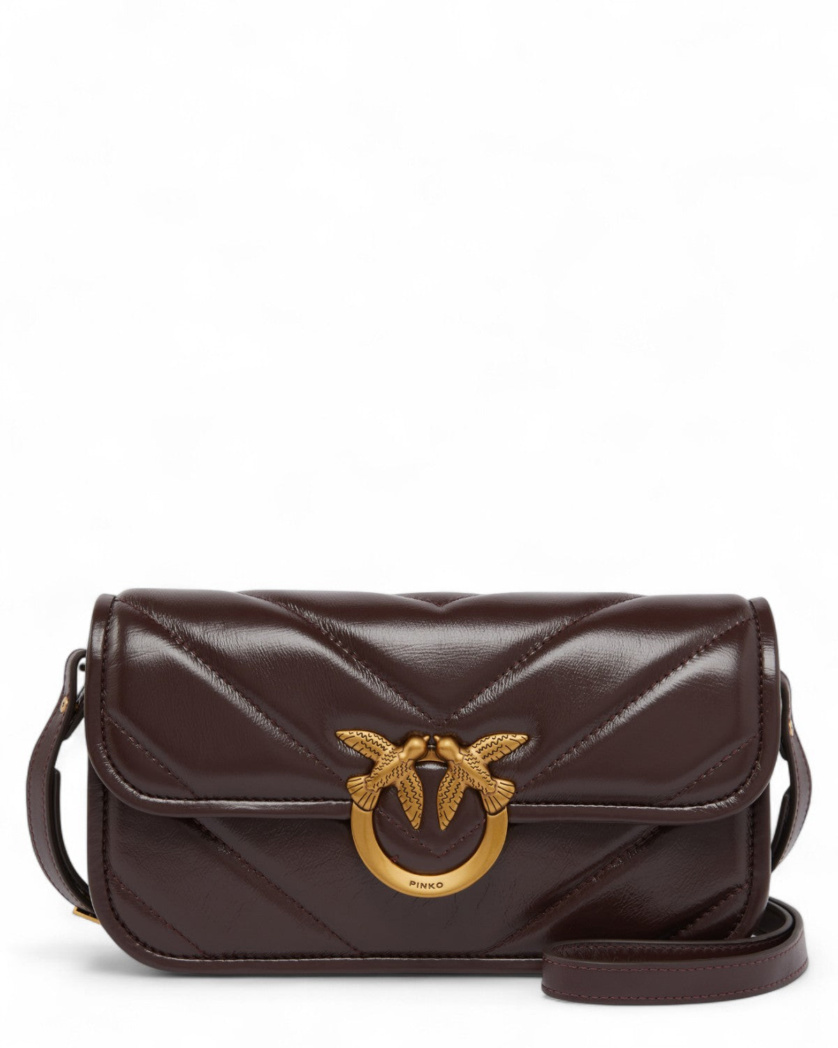 Love Bag Box Baguette Big in pelle chevron-Pinko-Borse a spalla-Vittorio Citro Boutique